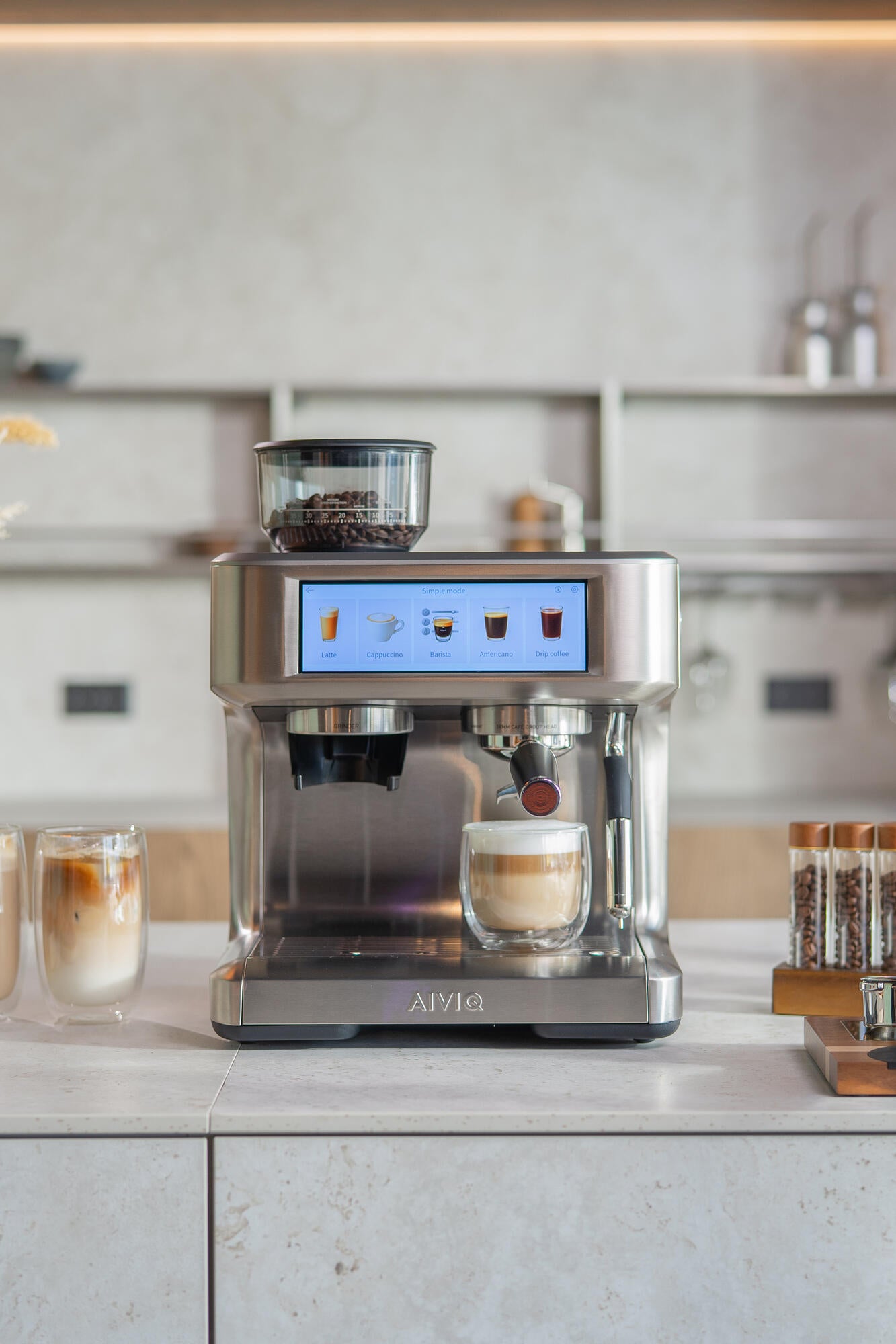 Aspire Expert espressomaskine - sølvfarvet
